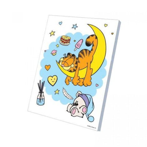 Набор для росписи по номерам 30х40 см "Сладкие сны Гарфилда"