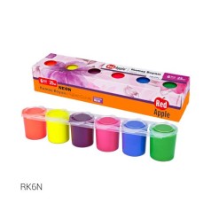 Набір фарб для малювання по тканині, 6 кольорів.