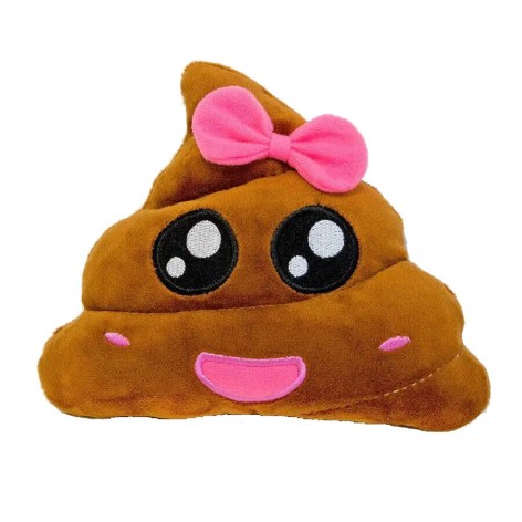 М'яка іграшка "Смайлик Emoji міс Какашка" 15 см