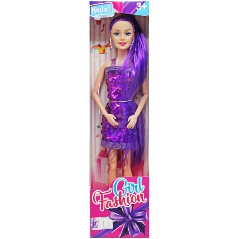 Кукла "Girl fashion" в фиолетовом (28 см)