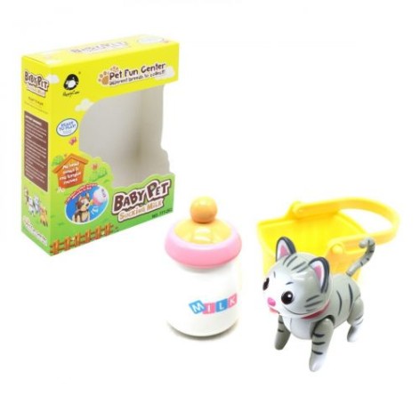 Уцінка. Тварини "Baby Pet: Котик" з кошиком (сірий) - не працює