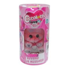 Игрушка-повторюшка "Coccolotti Love and Tell", мишка-брелок, 8,5 см (красный)