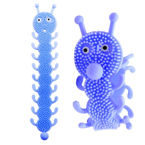 Браслет-антистесс "Гусеница" (голубой)