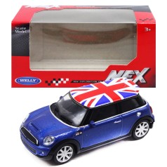 Машина металл 1:43 MINI COOPER S синяя