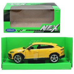 Машина металл Lamborghini Urus 1:24 желтая