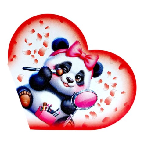 Открытка поздравительная "Валентинка" 15,1х8,2 см.