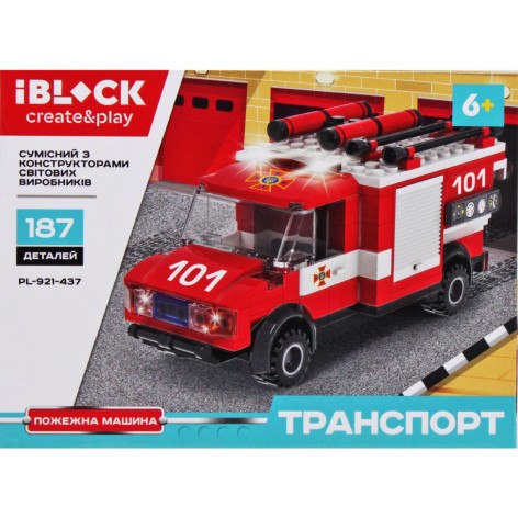 Конструктор "Транспорт: Пожарная служба", 187 дет.