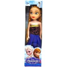 Кукла в стиле популярной сказочной героини "FROZEN" (СИНИЙ)