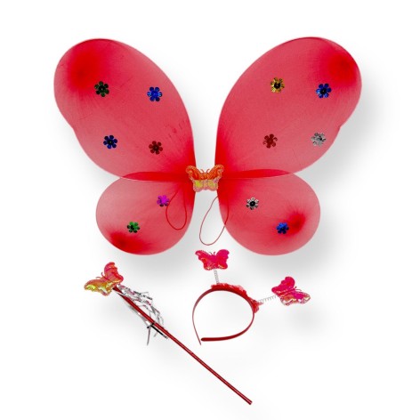 Крылья бабочки с обручем (КРАСНЫЕ)