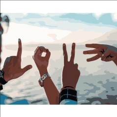 Картина по номерам "Love" ★★★