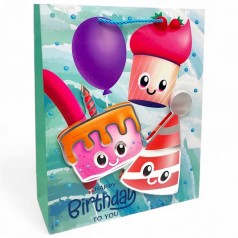 Пакет подарочный, 32х26х10 см, (МЯТНЫЙ)