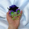 Антистрес тягучка Goo Jit Zu mini герой + машинка (салатовий)