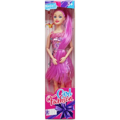 Кукла "Girl fashion" в розовом (28 см)
