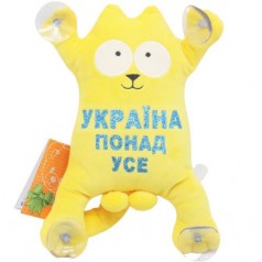 Мягкая игрушка "Кот Саймон: Україна понад усе" на присосках