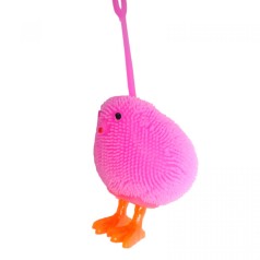 Светяшка-антистресс "Цыпленок", 8 см, розовый