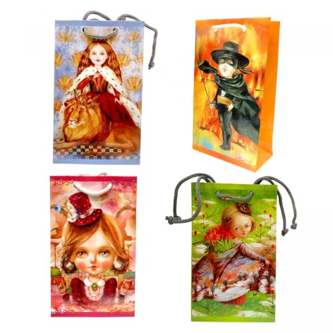 Пакет бумажный 11*18*5см микс видов