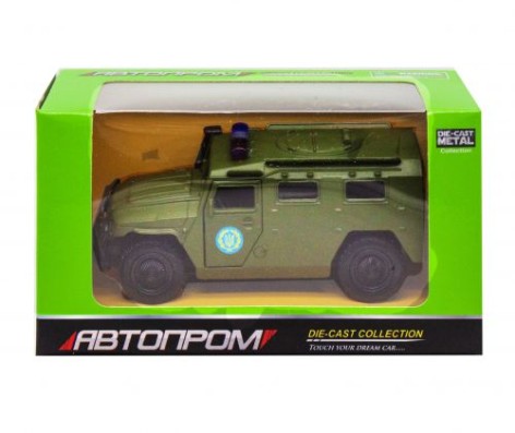 Машинка "ГАЗ Тигр" із серії "Автопром", зелений