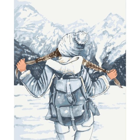 Картина по номерам "Путь к горам" 40х50 см