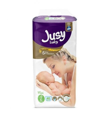 Дитячі підгузки "Jusy mini" 2 (3-6 кг)
