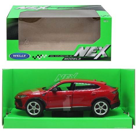 Машина металл Lamborghini Urus 1:24 красная
