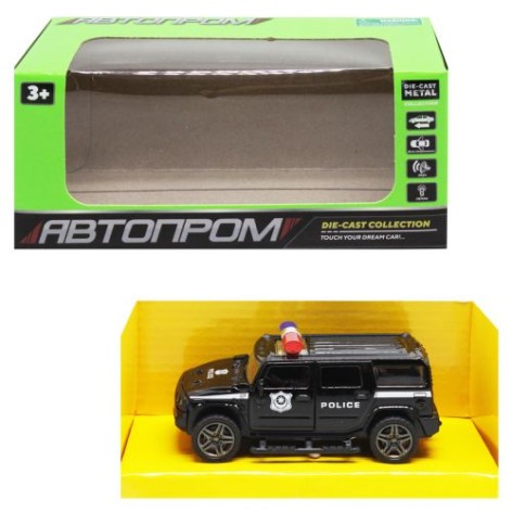Полицейская машинка "АВТОПРОМ", черная