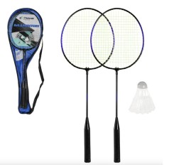 Бадминтон 2 ракетки + воланчик (ФИОЛЕТОВЫЙ)