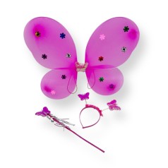 Крылья бабочки с обручем (МАЛИНОВЫЕ)