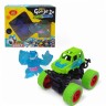 Антистрес тягучка Goo Jit Zu mini герой + машинка (блакитний)
