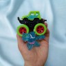 Антистрес тягучка Goo Jit Zu mini герой + машинка (блакитний)