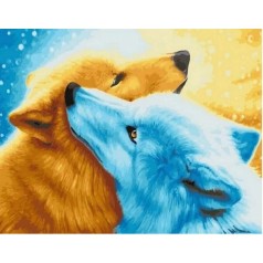 Картина по номерам "Волчья верность" 40х50 см