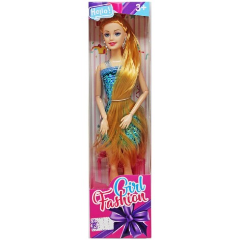 Кукла "Girl fashion" в голубом (28 см)