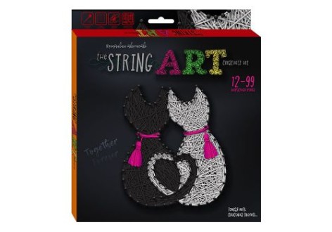 Набір креативного творчості "String Art: Котики", STRA-01-04 (рус)