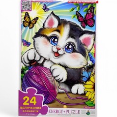 Гра-пазл (Максі) "Веселе кошеня", 24 елемента