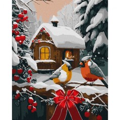 Картина за номерами "Снігова казка" 40х50см
