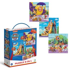 Пазл 3в1 "Щенячий патруль. Игровая площадка"