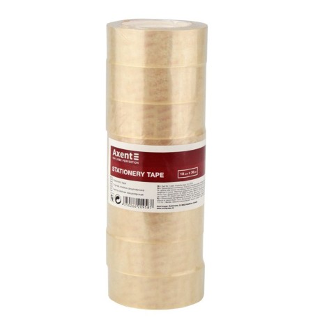 Лента клейкая канцелярская, 18 мм*30 ярд, 40 мкм