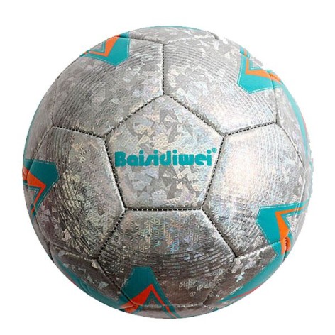 Мяч футбольный размер №4 (СЕРЕБРЯСТЫЙ)