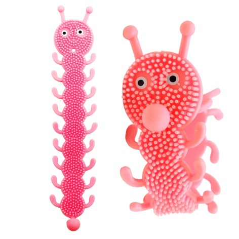 Браслет-антистесс "Гусеница" (малиновая)