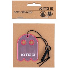 Подвеска мягкая светоотражающая, фигурная, розовая