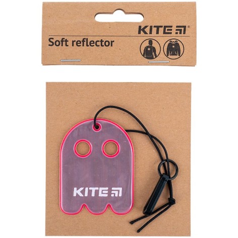 Подвеска мягкая светоотражающая, фигурная, розовая