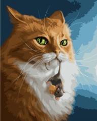 Картина по номерам "Кот и мышь" ★★★
