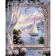 Картина по номерам "Волшебная гавань" 40х50см