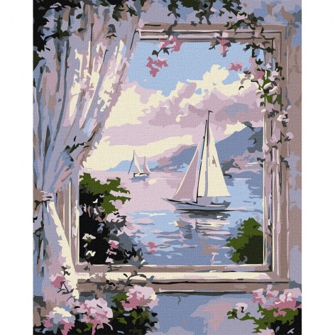 Картина по номерам "Волшебная гавань" 40х50см