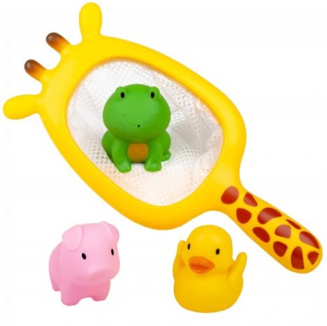 Набір для купання "Жираф" (сачок та 3 іграшки)