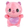 Мягкая игрушка цветной котик 20 см (РОЗОВЫЙ)