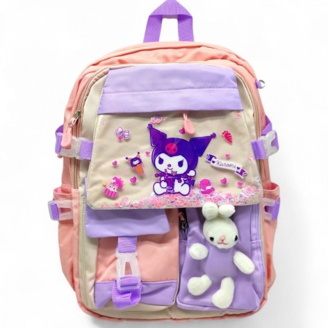 Рюкзак школьный "САНРИО. КУРОМИ" 44х30х20 см (РОЗОВЫЙ)