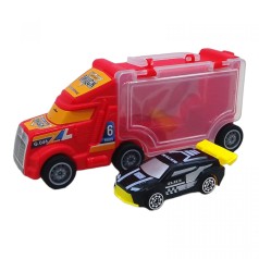 Трейлер с машинкой "Carrier Truck" (красный)