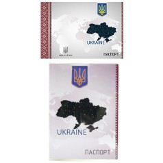 Обложка на паспорт "Карта мира: Украина"