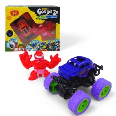 Антистрес тягучка Goo Jit Zu mini герой + машинка (червоний)