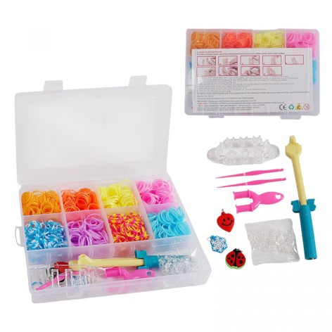 Набор резиночек для плетения в боксе
